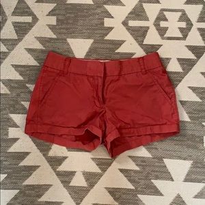 J. Crew Nantucket red 3” shorts 0